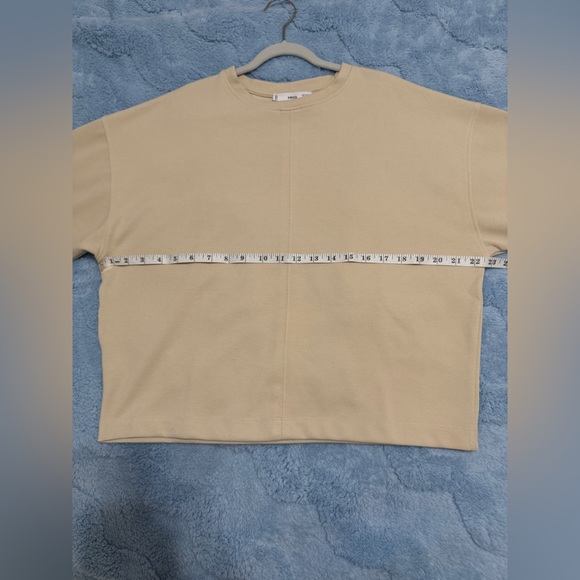 Mango MNG Oversized Textured Sweatshirt Beige Worn Once in Excellent Condition - Picture 7 of 10